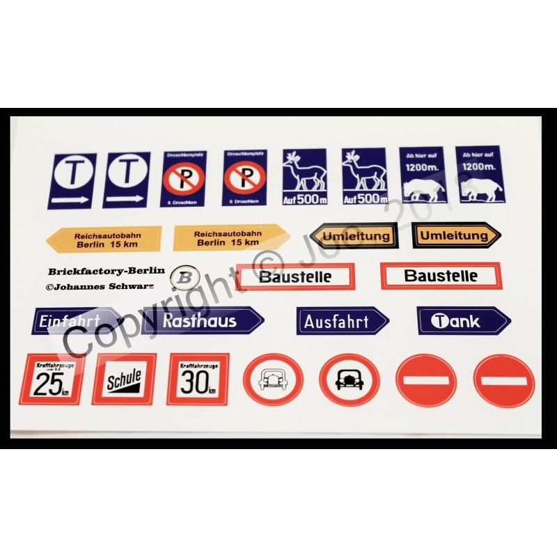 30s - German Sticker Set 8