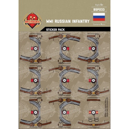 WW1 - Russian Infantry - Sticker Pack