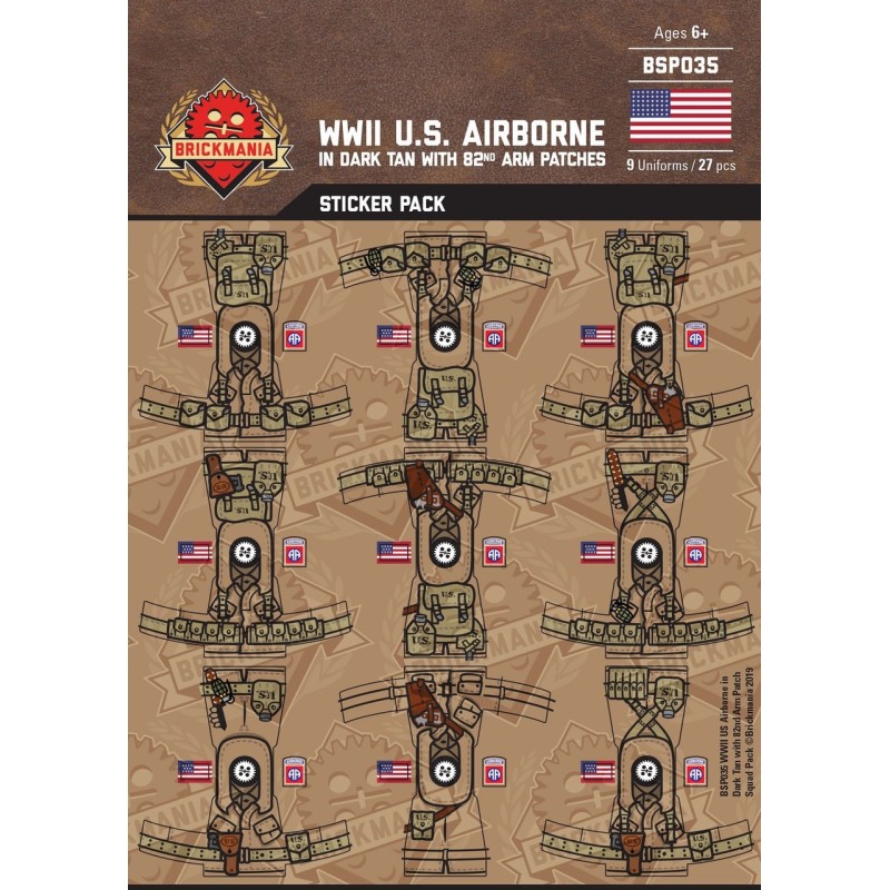 WW2 - U.S. Airborne 82nd - Sticker Pack