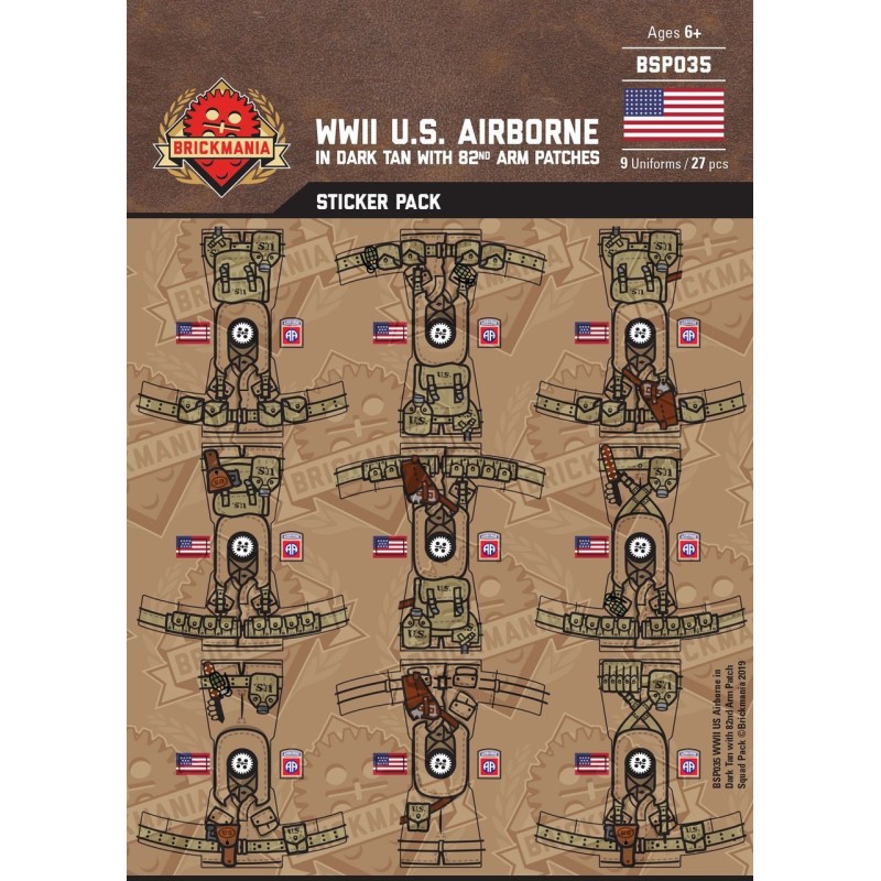 WW2 - U.S.  Airborne 82nd - Sticker Pack