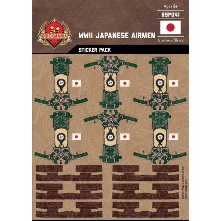 WK2 - Japanische Piloten - Sticker Pack