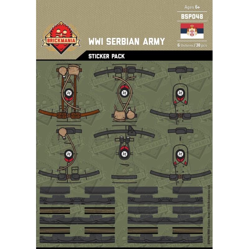 WW1 - Serbian Army - Sticker Pack