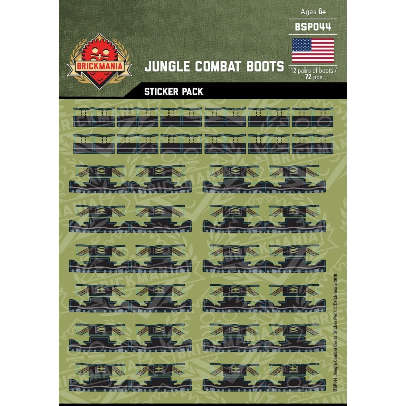 Jungle Combat Boots - Sticker Pack