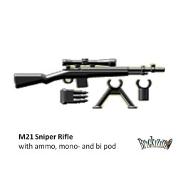 M21 Sniper Rifle with ammo, mono- and bi pod