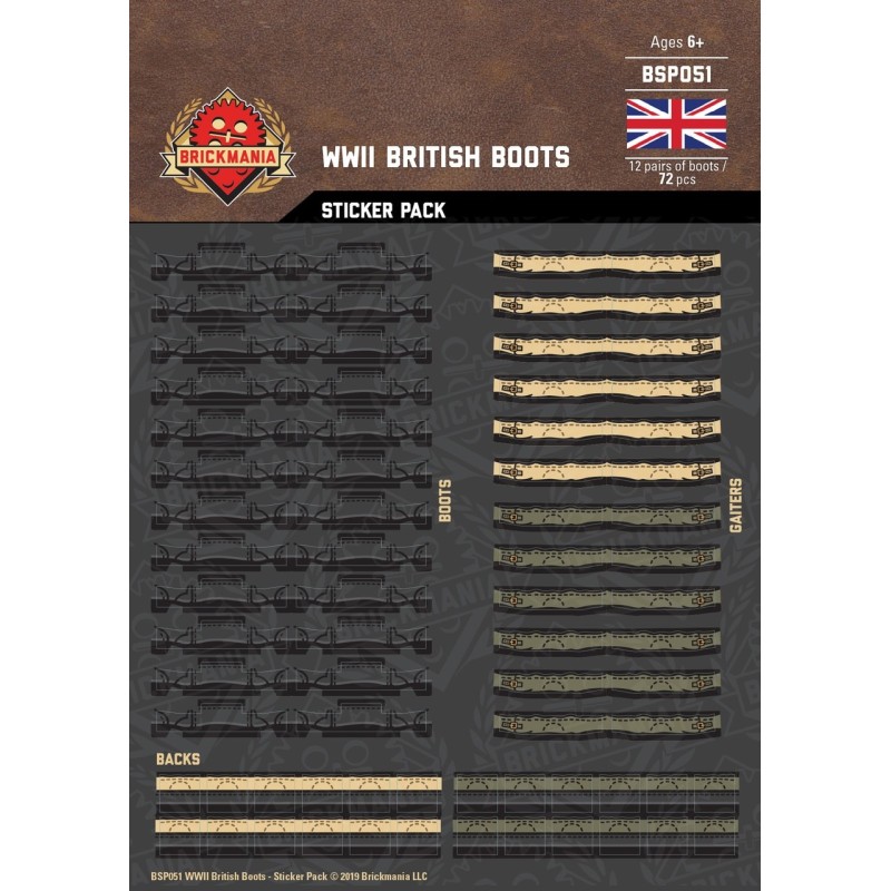 WW2 - Britse Boots  - Sticker Pack