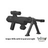 Sniper Rifle with bi pod and sight