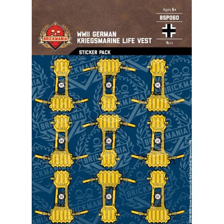 WW2 - German Kriegsmarine Life Vest - Sticker Pack