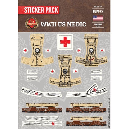 WW2 - US Medic - Sticker Pack