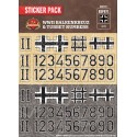 WW2 - Balkenkreuz & Turret Numbers - Sticker Pack