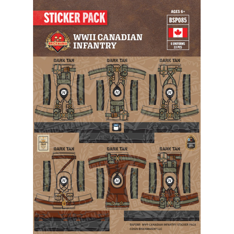 WW2 - Canadian Infantry - Sticker Pack