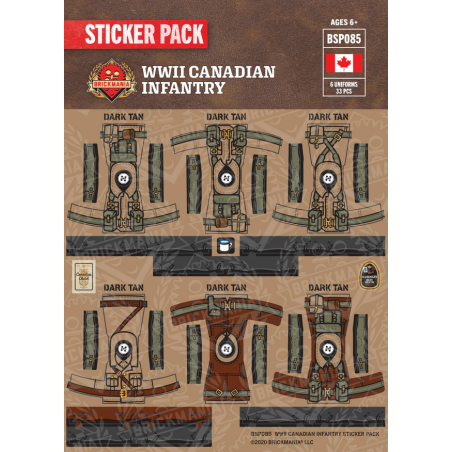 WW2 - Canadian Infantry - Sticker Pack