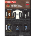 WW2 - Royal Navy Sailors - Sticker Pack
