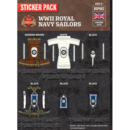 WW2 - Royal Navy Sailors - Sticker Pack