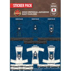 WW2 - Imperial Japanese Navy Sailors - Sticker Pack