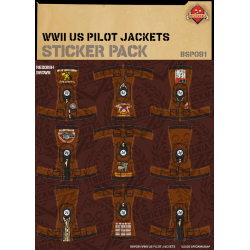 WW2 - US Pilot Jackets - Sticker Pack