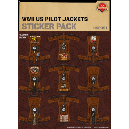 WW2 - US Pilot Jackets- Sticker Pack