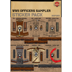 WW2 - Officers Sampler- Sticker Pack