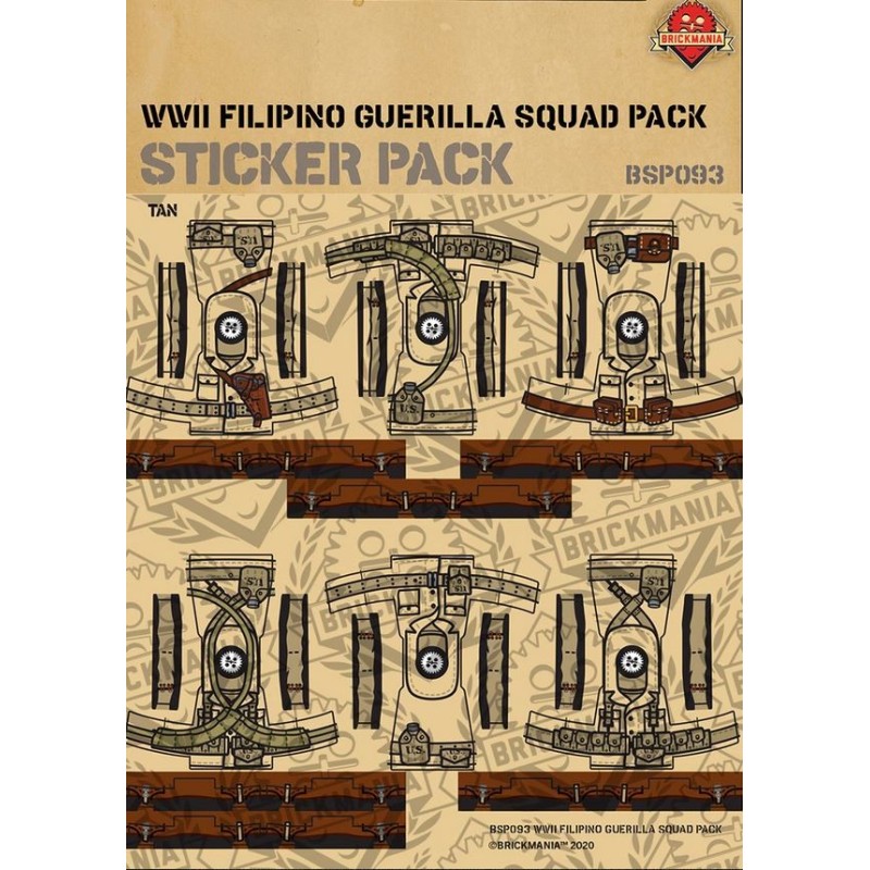 WW2 Filipino Guerilla Squad Pack  - Sticker Pack