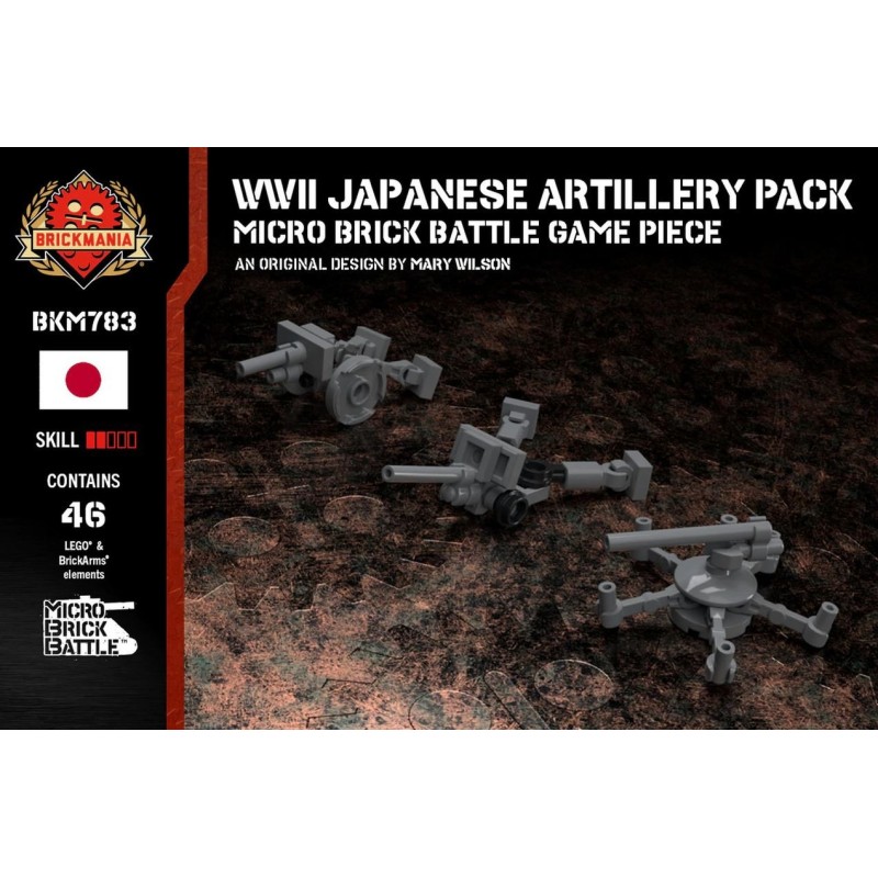 WWII Japanese Artillery Pack - Micro Brick Battle