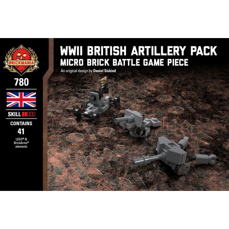 WWII British Artillery Pack - Micro Brick Battle