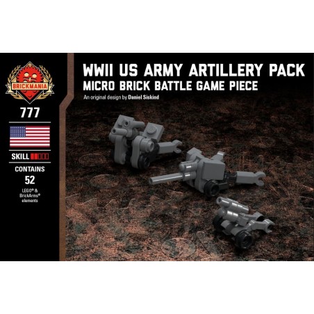 WWII US Army Artillery Pack  - Micro Brick Battle