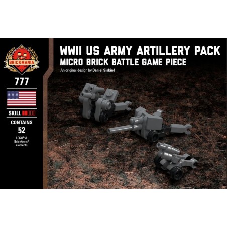 WWII US Army Artillery Pack - Micro Brick Battle WWII US Army Artillery Pack - Micro Brick Battle