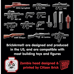 BrickArms Zombie Defense Pack 2020 wapen set voor LEGO Minifigures