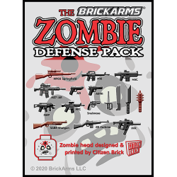 BrickArms Zombie Defense Pack 2020 wapen set voor LEGO Minifigures