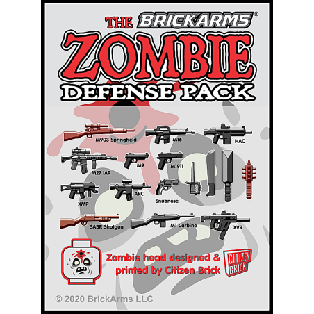 BrickArms Zombie Defense Pack 2020 wapen set voor LEGO Minifigures BrickArms Zombie Defense Pack 2020 wapen set voor LEGO Minifigures