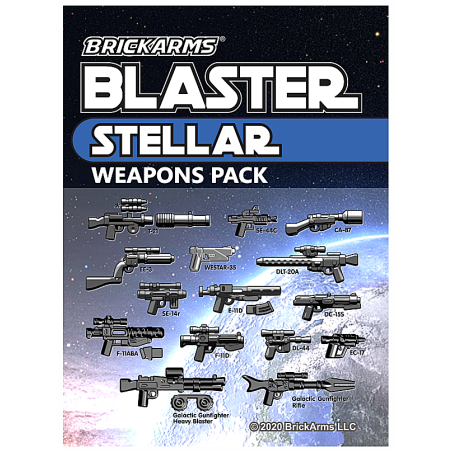 BrickArms Blaster Stellar wapen set voor LEGO Minifigures