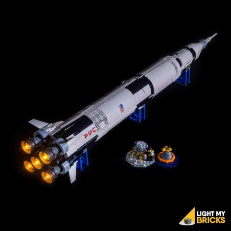 skrue Blæse Modsætte sig LEGO NASA Apollo Saturn V 21309 Light Kit