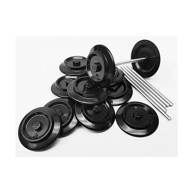 BrickTracks Wheels and Axles - 6 Sets