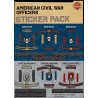 Amerikaanse burgeroorlog Officier - Sticker Pack