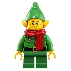Weihnachtself mit Glocken - Schal