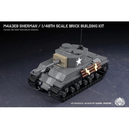 M4A3E8 Sherman - 1/48th Scale Brick Building Kit