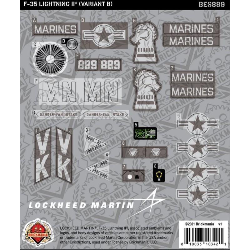 F-35 LIGHTNING II® (Variant B) - Sticker Pack