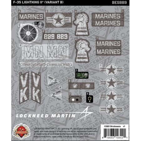 F-35 LIGHTNING II® (Variant B) - Sticker Pack