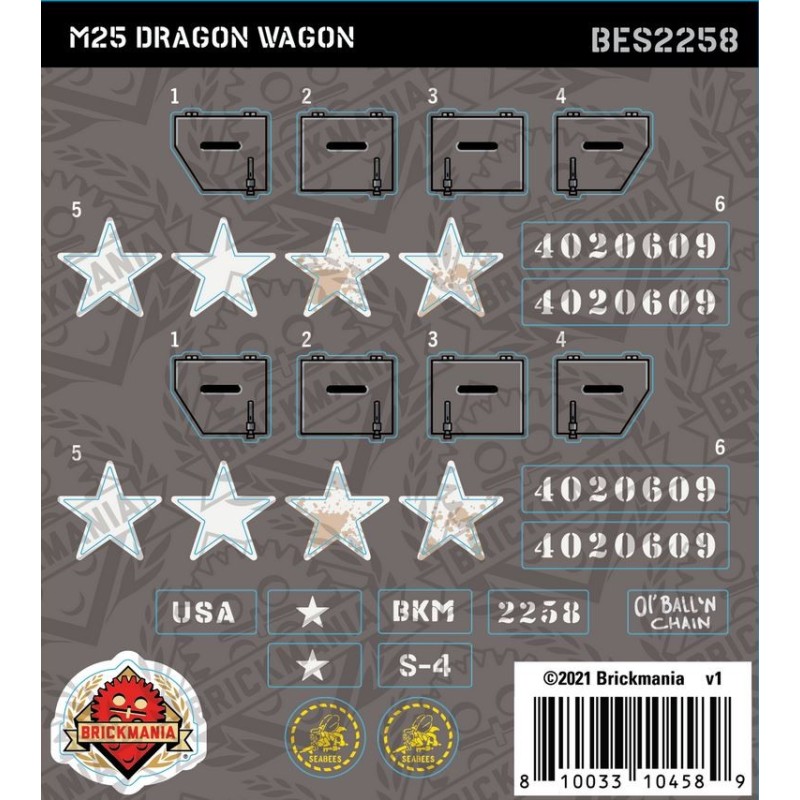 M25 Dragon Wagon - Sticker Pack