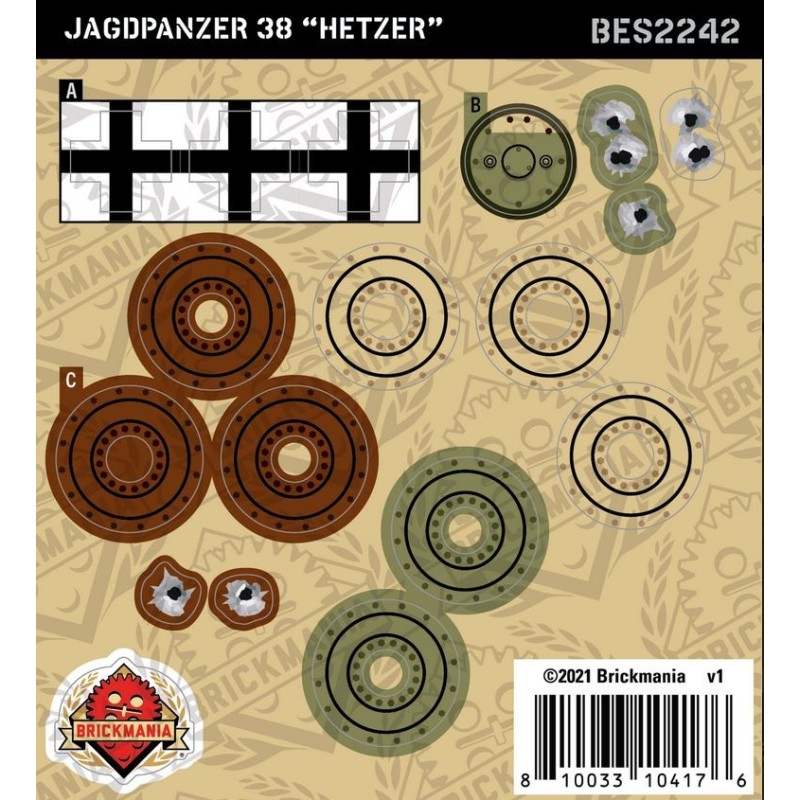 Jagdpanzer 38 ''Hetzer'' - Sticker Pack