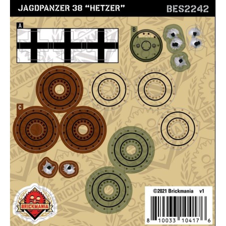 Jagdpanzer 38 ''Hetzer'' - Sticker Pack