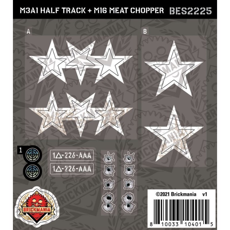 M3A1 Half Track + M16 Meat Chopper - Sticker Pack