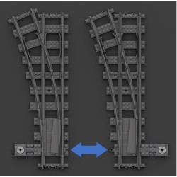 BrickTracks - Short Straight Schienen Pack