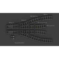 BrickTracks - Short Straight Schienen Pack