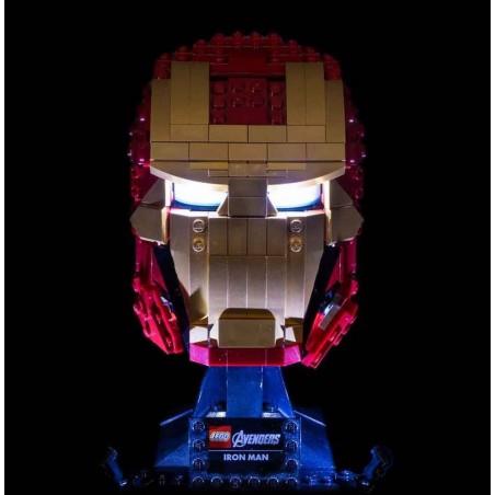 LEGO Iron Man Helmet 76165 Verlichtings Set LEGO Iron Man Helmet 76165 Verlichtings Set