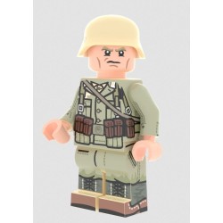 WW2 Deutsche Soldaten mit Schlauchboot grün Lego kompatibel 