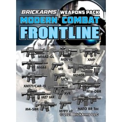 Brickarms Modern Combat Pack - Frontline wapen set voor LEGO Minifigures