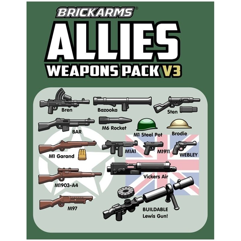 BrickArms Allies Weapons Pack v3