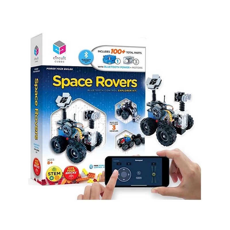Circuit Cubes Space Rovers Kit • Remote Control Robotics Kit