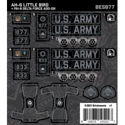 AH-6 Little Bird + MH-6 Delta Force Add-On - Sticker Pack