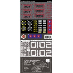 Offworld Marines Dropship + Alien Queen - Sticker Pack
